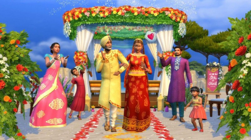 В сети появилась информация о новом игровом наборе на свадебную тематику для Sims 4