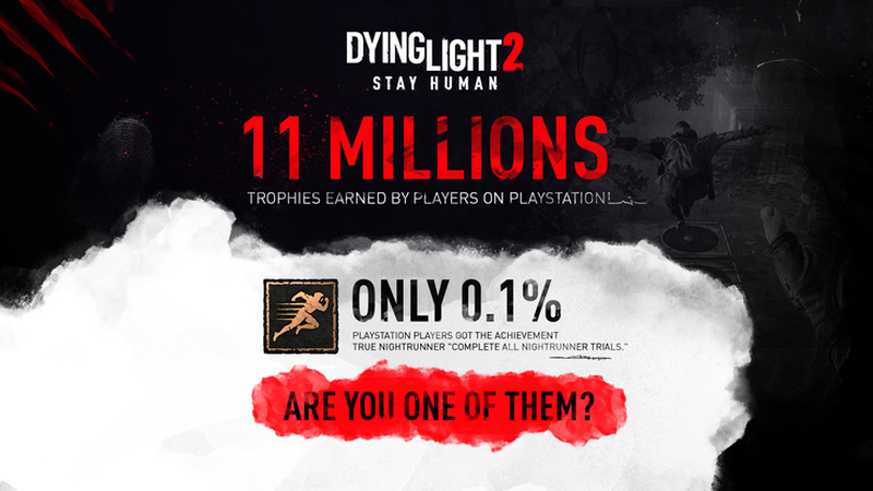 Статистика достижений Dying Light 2 раскрывает самые редкие трофеи на разных платформах (Steam, PS, Xbox)