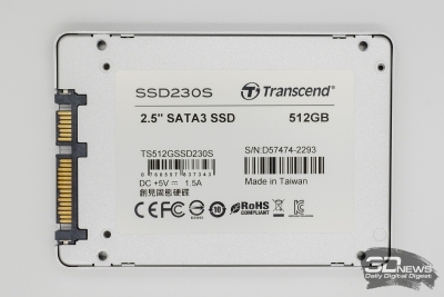 Обзор SSD-накопителя Transcend SSD230: эра 3D NAND наступает / Накопители